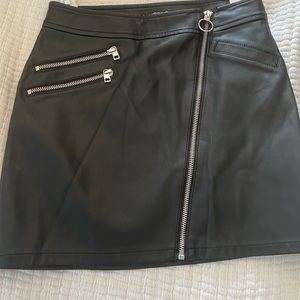Express leather (not genuine) mini skirt